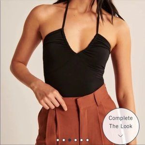 Abercrombie Ruched Halter Bodysuit - NWT size M